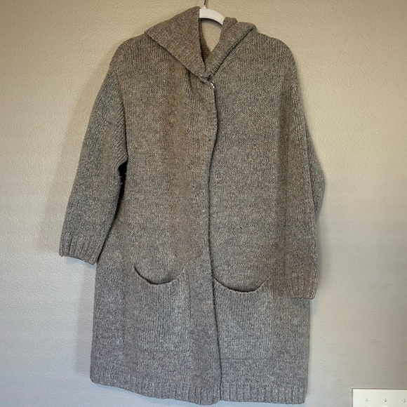 Free People Hooded Oversized Sweater/Duster